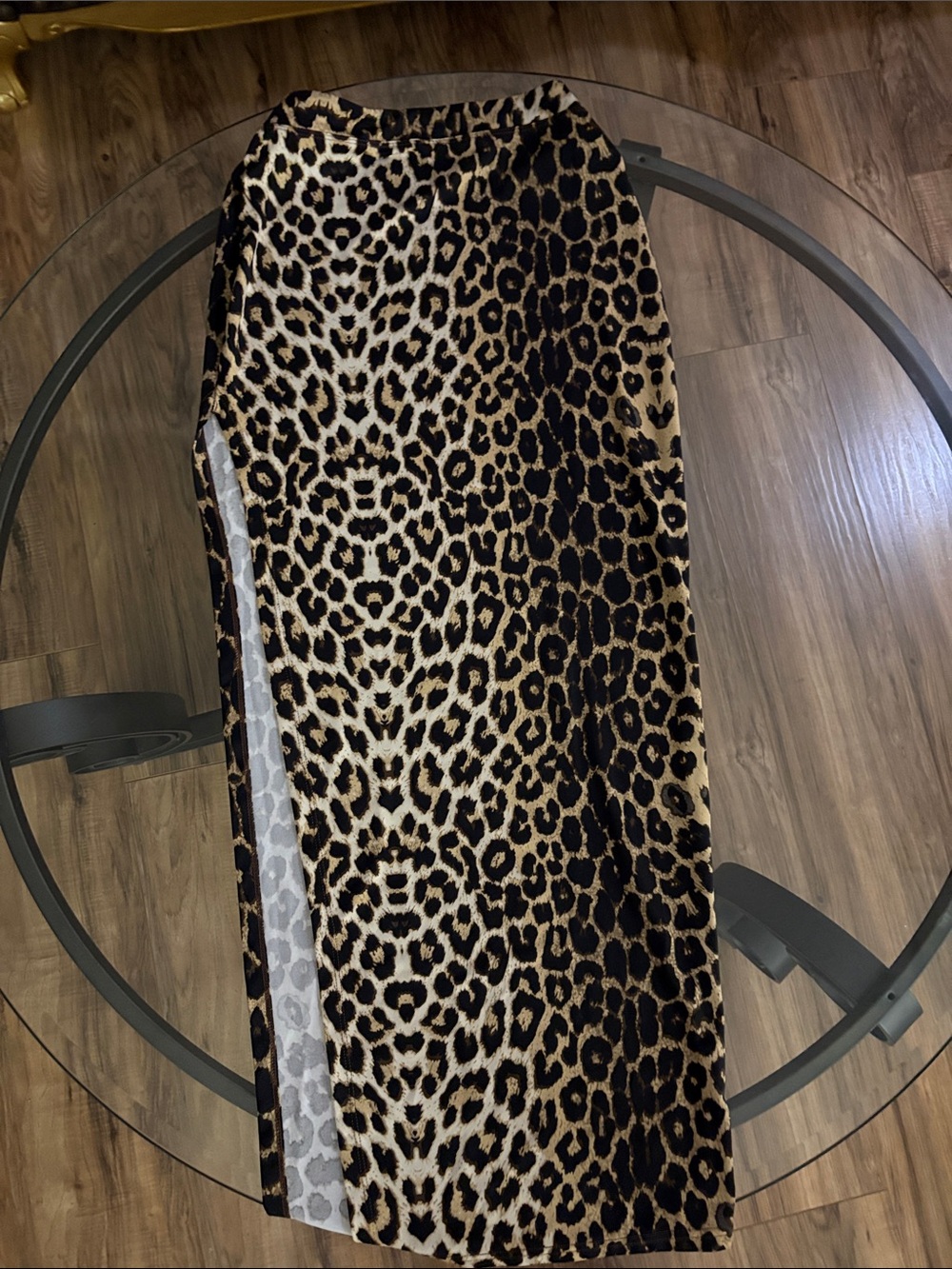 Leopard Print Maxi Skirt